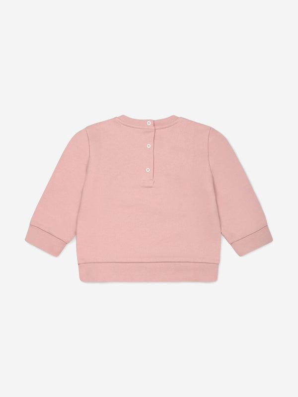 Baby Girls Logo Sweatshirt in Pink