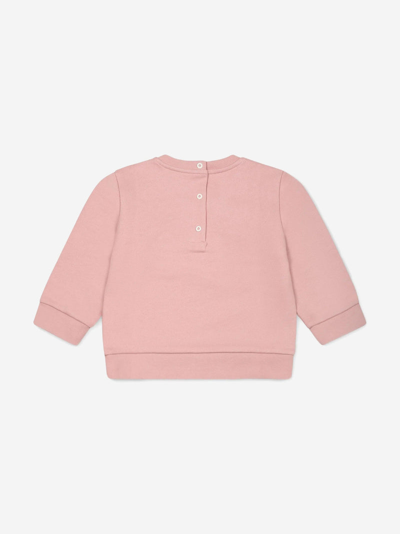 Baby Girls Logo Sweatshirt in Pink