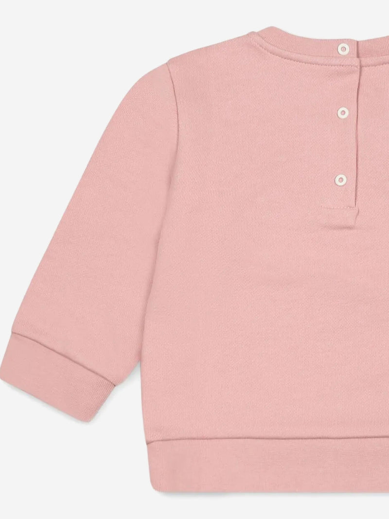 Baby Girls Logo Sweatshirt in Pink