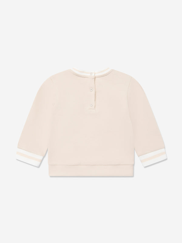 Baby Animal Logo Sweatshirt in Beige