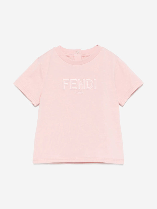 Baby Girls Logo T-Shirt in Pink
