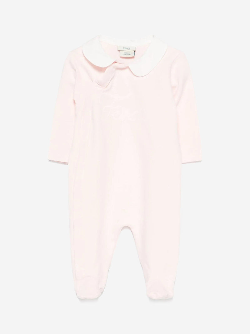Baby Girls Logo Babygrow Set in Pink