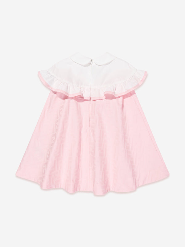 Baby Girls FF Jacquard Logo Dress in Pink