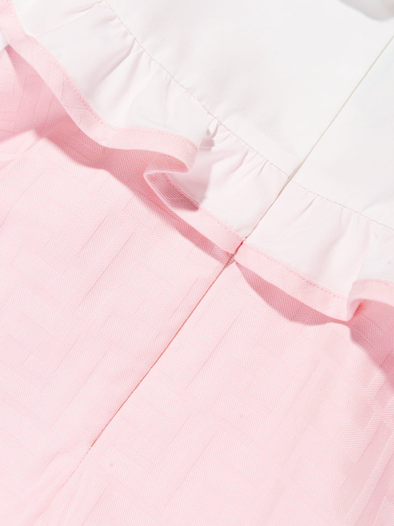 Baby Girls FF Jacquard Logo Dress in Pink