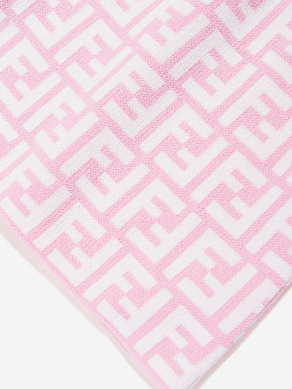 Baby Girls FF Logo Knit Dress in Pink