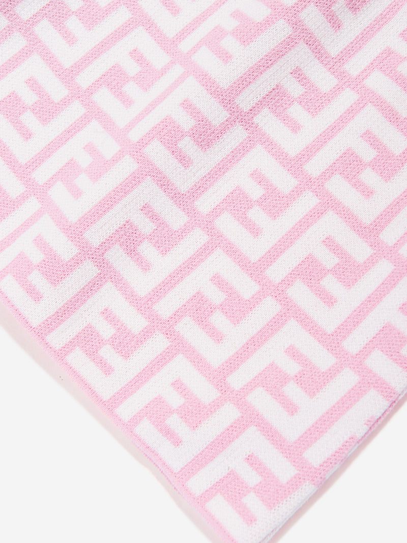 Baby Girls FF Logo Knit Dress in Pink