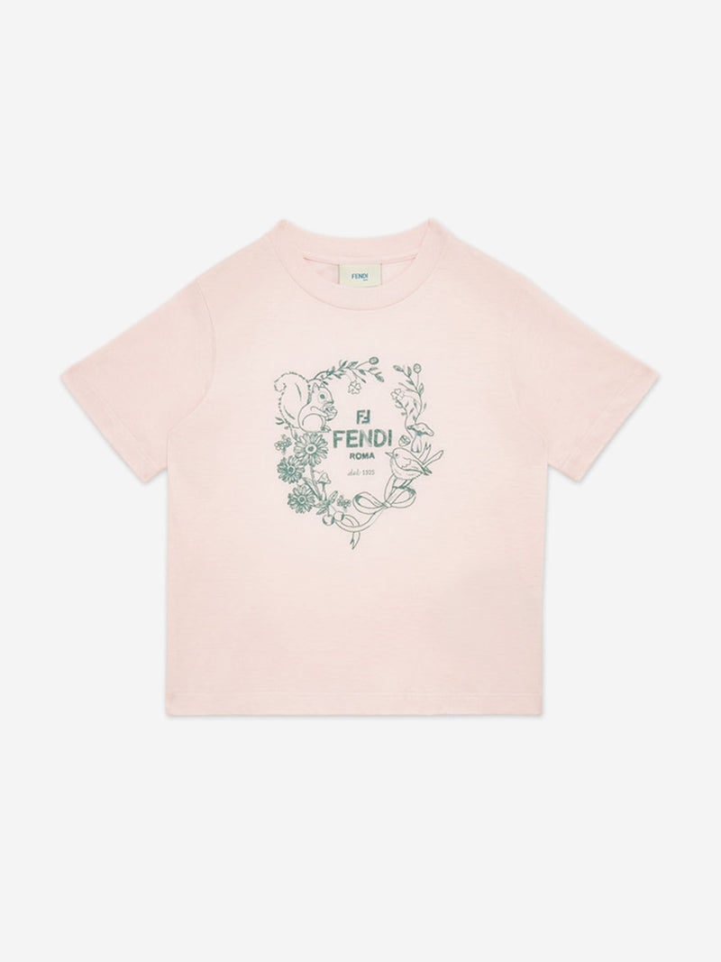 Girls Logo T-Shirt in Pink
