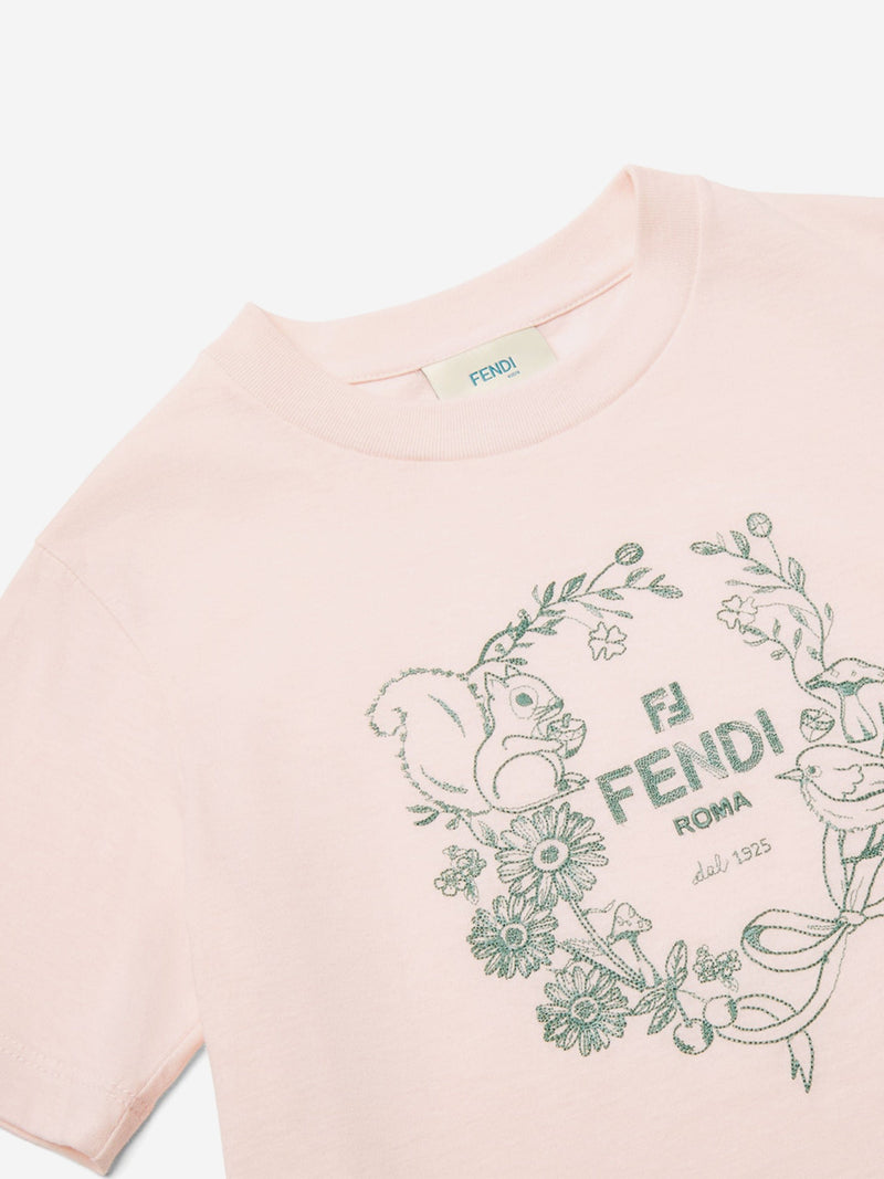 Girls Logo T-Shirt in Pink