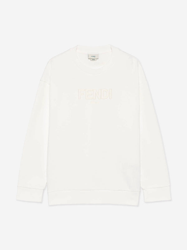 Kids Logo Sweatshirt in White