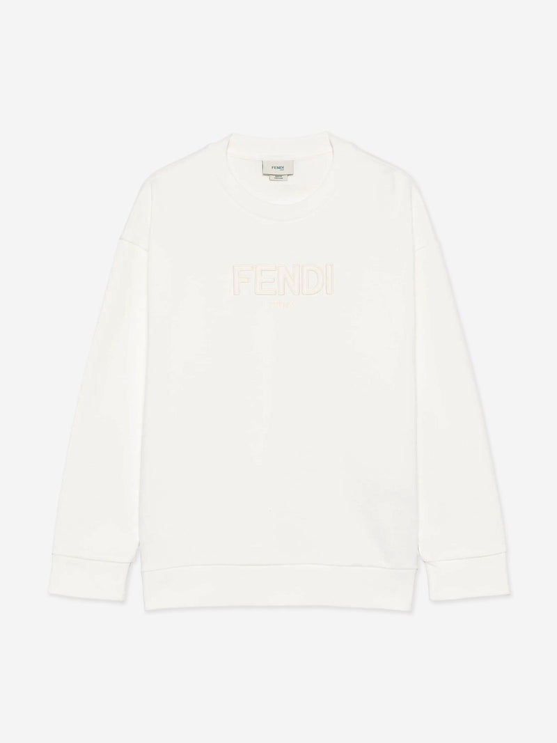 Kids Logo Sweatshirt in White
