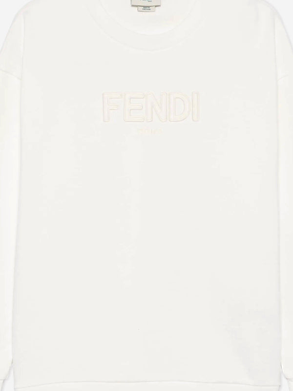 Kids Logo Sweatshirt in White