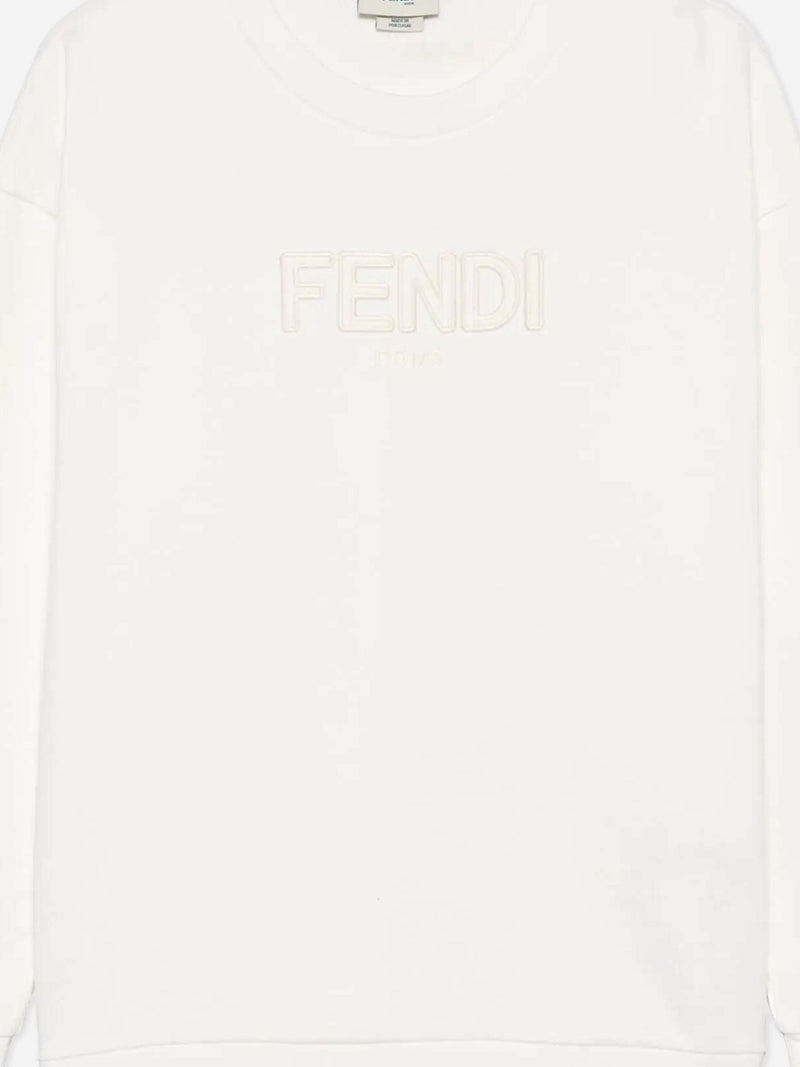 Kids Logo Sweatshirt in White