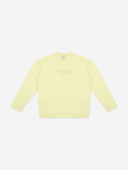 Kids Logo Sweatshirt in Yellow