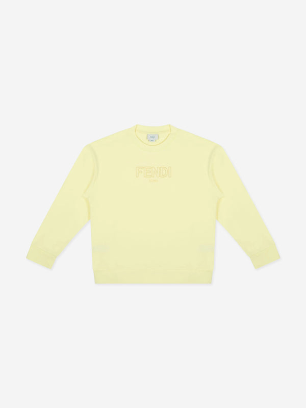 Kids Logo Sweatshirt in Yellow