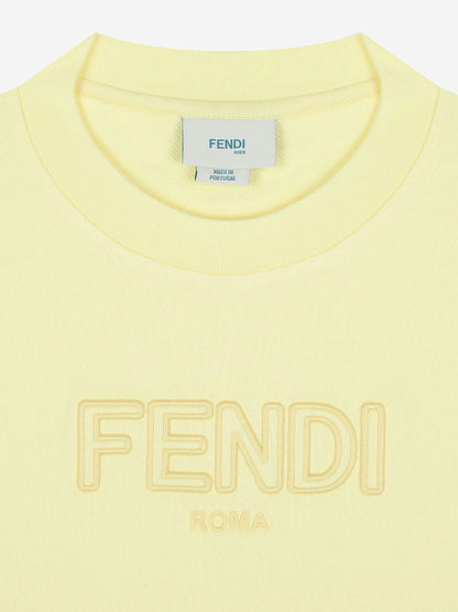Kids Logo Sweatshirt in Yellow