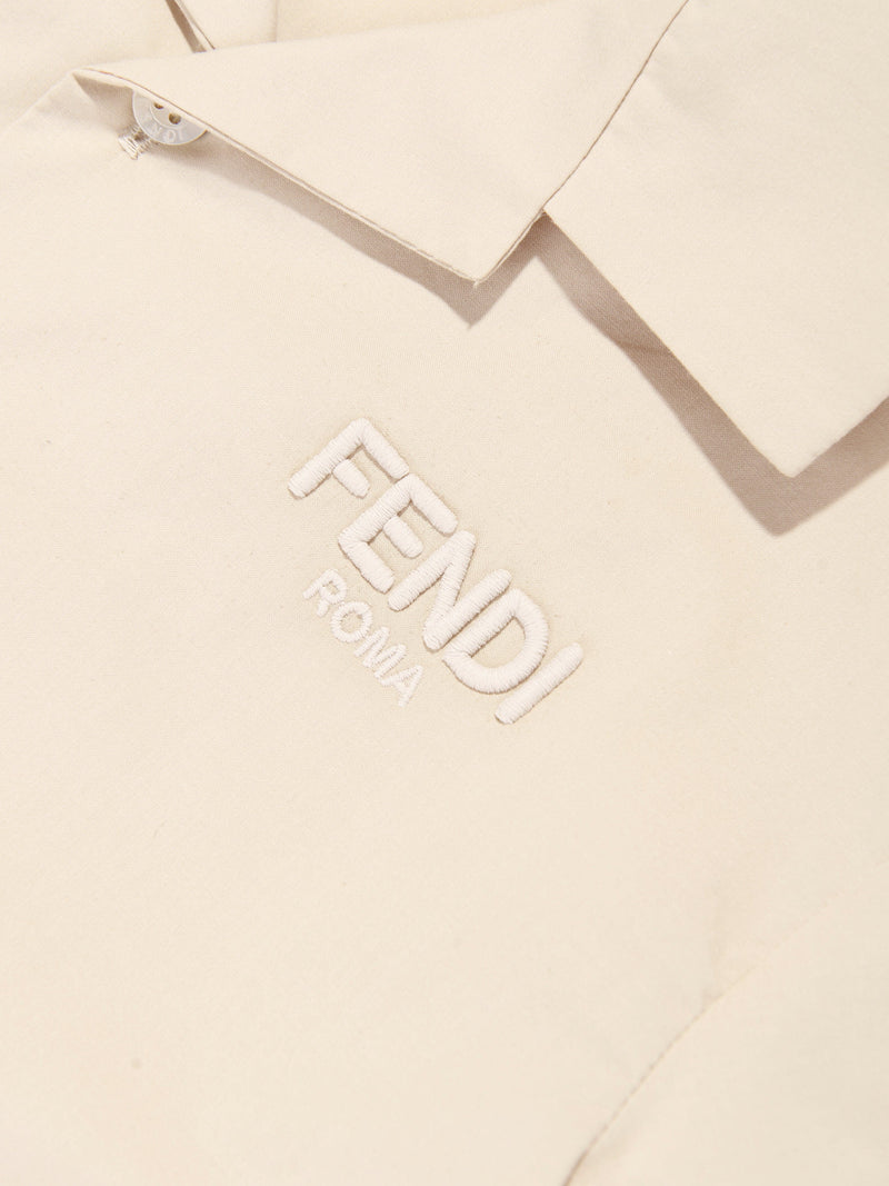 Baby Boys Logo Shirt in Beige