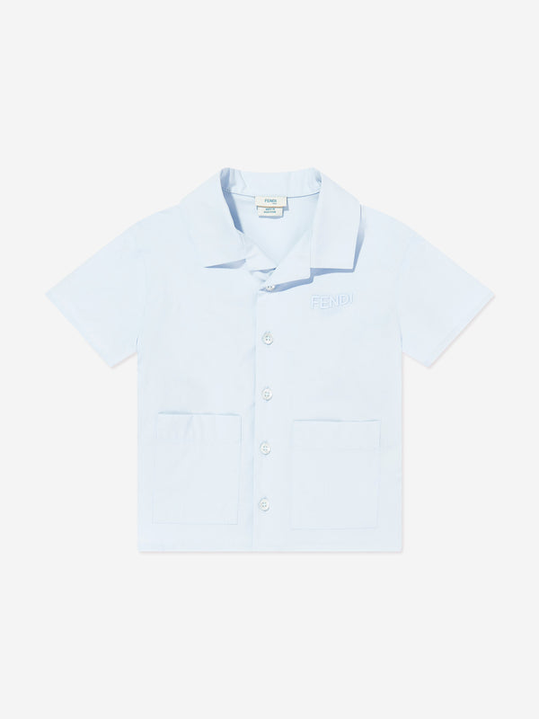 Baby Boys Logo Shirt in Blue
