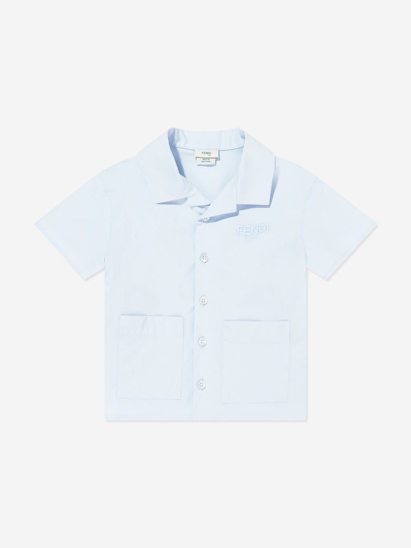 Baby Boys Logo Shirt in Blue