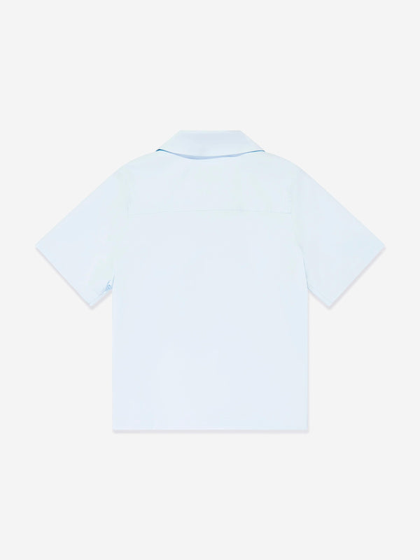Boys Short Sleeve Logo Shirt in Blue