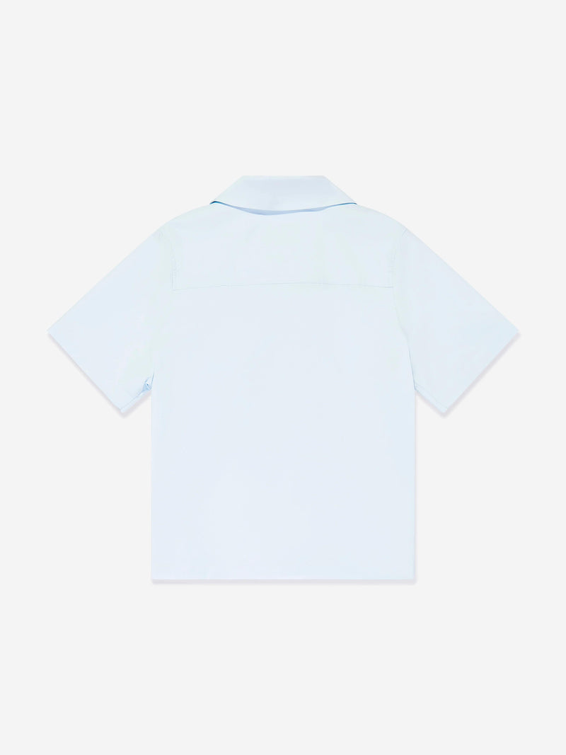 Boys Short Sleeve Logo Shirt in Blue