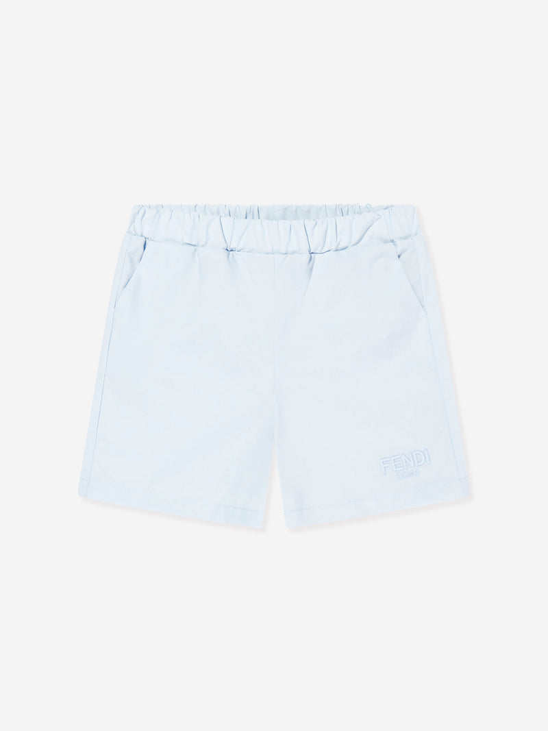 Baby Boys Logo Shorts in Blue
