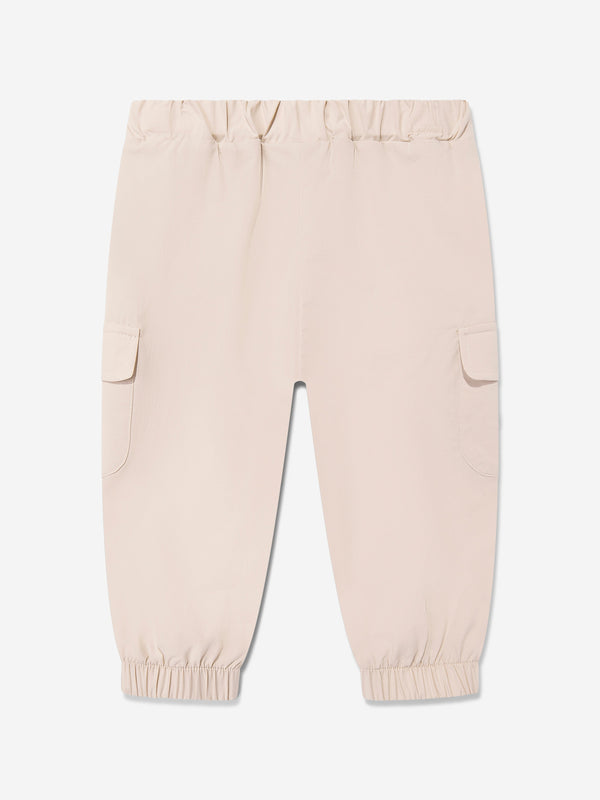 Baby Boys Cargo Trousers in Beige