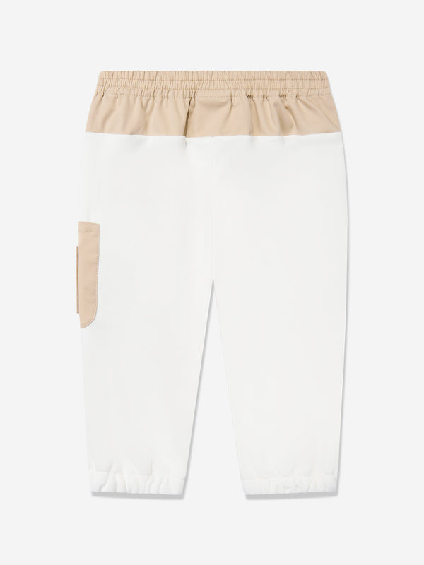 Baby Boys Logo Joggers in White