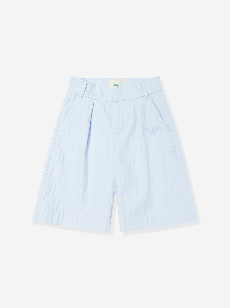 Boys FF Jacquard Shorts in Blue