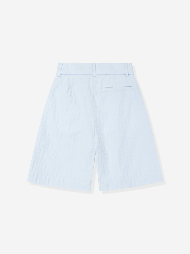 Boys FF Jacquard Shorts in Blue