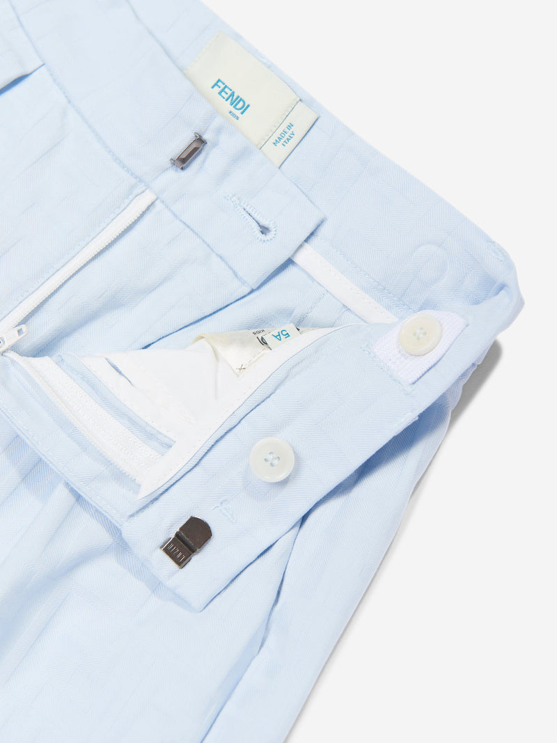 Boys FF Jacquard Shorts in Blue