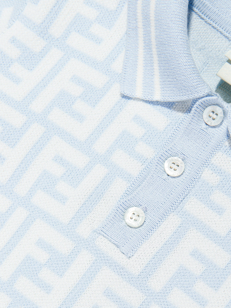 Baby Boys FF Logo Polo Shirt in Blue