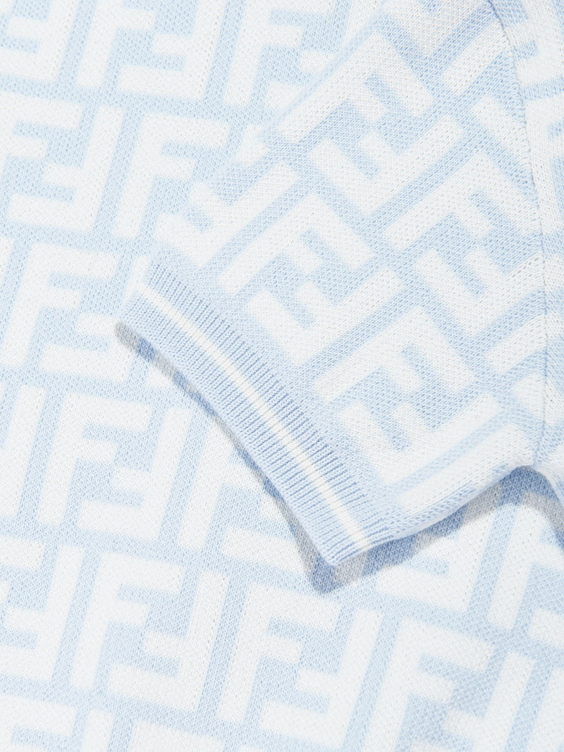 Baby Boys FF Logo Polo Shirt in Blue
