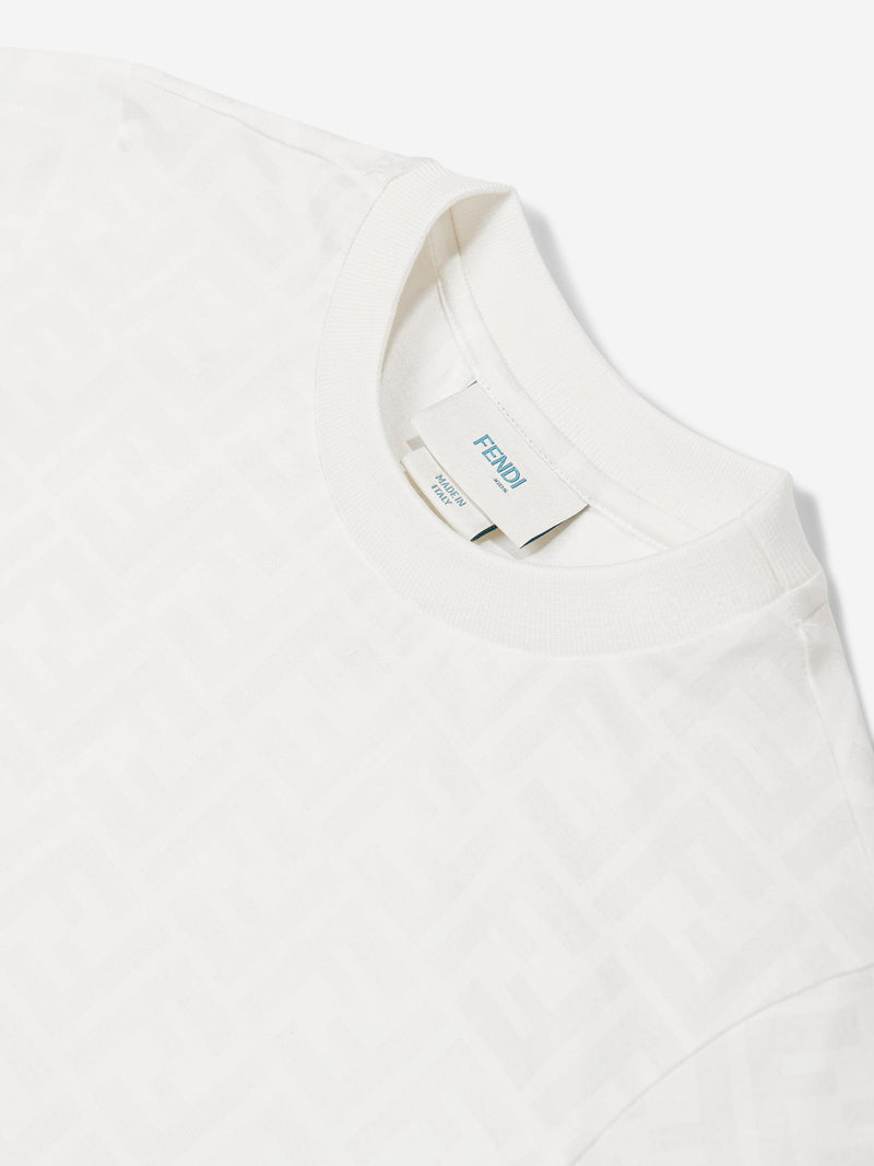 Kids FF Logo T-Shirt in White