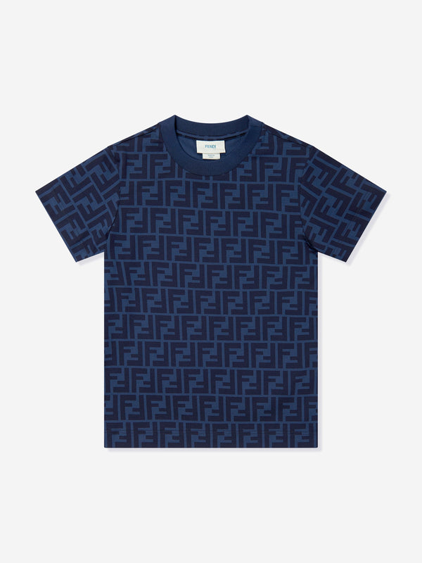 Kids FF Logo T-Shirt in Navy