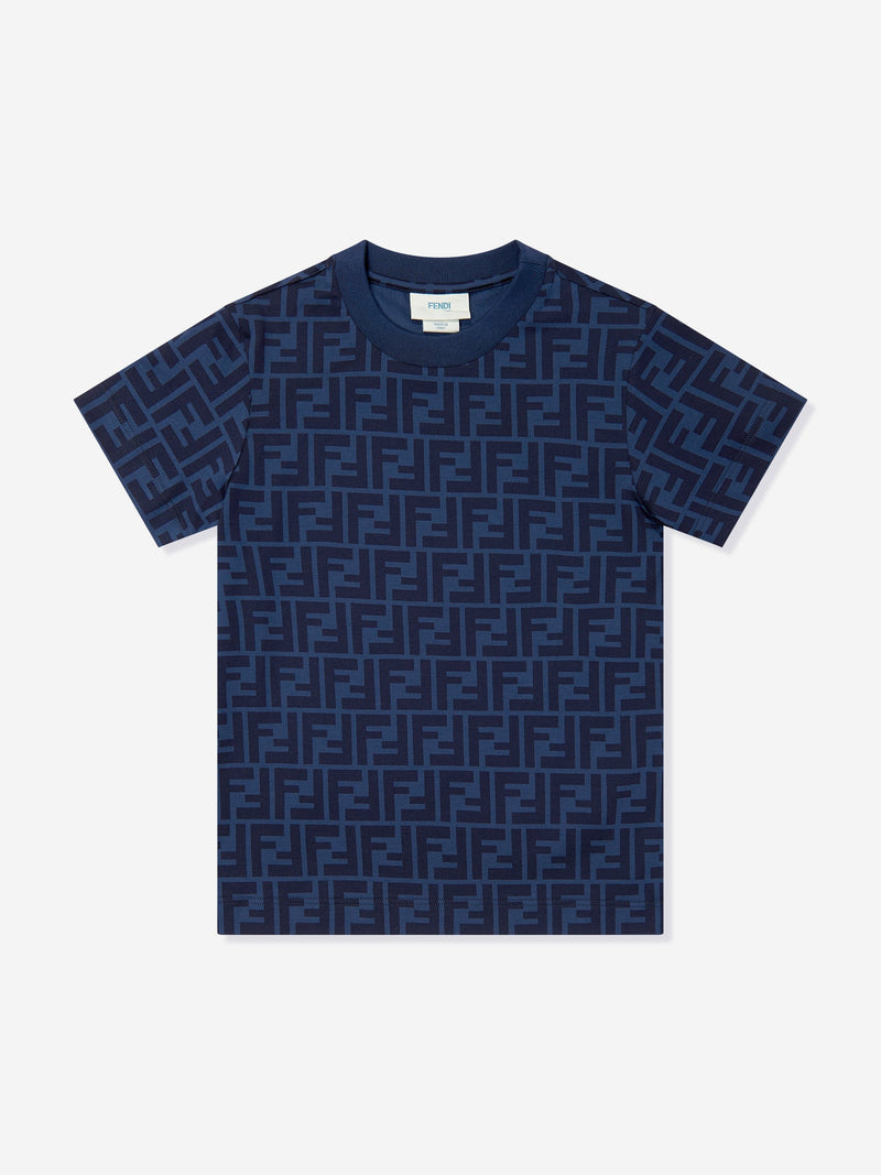 Kids FF Logo T-Shirt in Navy