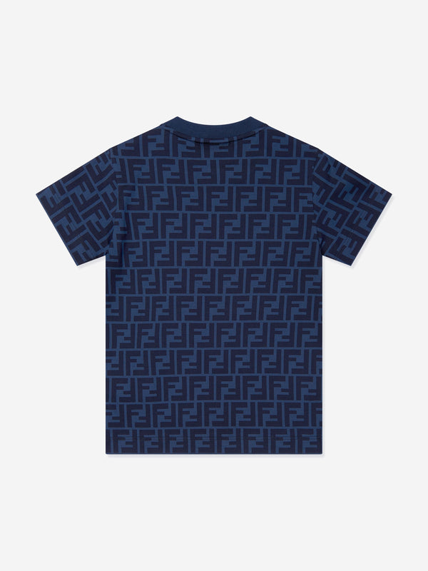 Kids FF Logo T-Shirt in Navy
