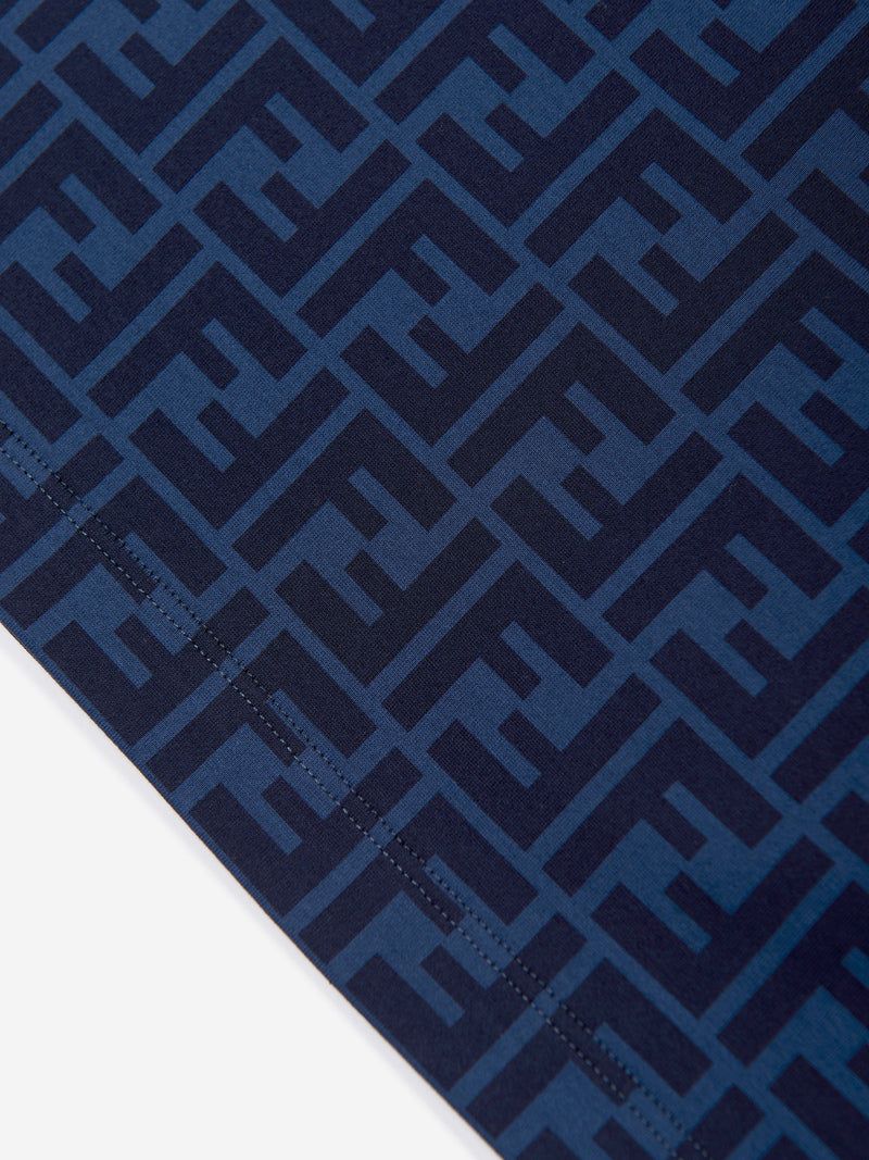 Kids FF Logo T-Shirt in Navy