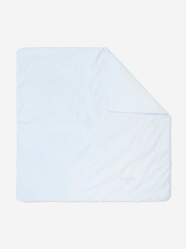 Baby Boys Logo Blanket in Blue (80cm)