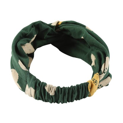 Girls Green Flower Headband