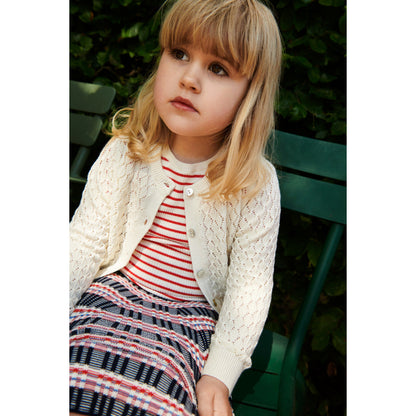 儿童白色棉开衫