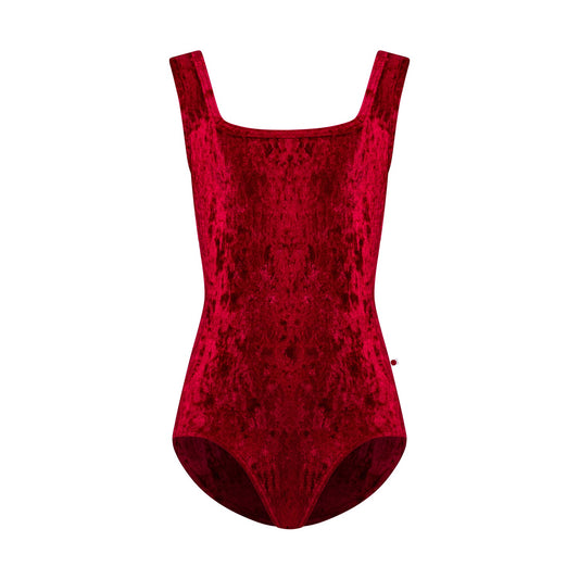 女童红色"Marieke/CV-Dark Red/CV-Dark Red"丝绒芭蕾舞连体衣