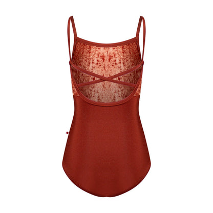 女童深红色"Daniela/N-Bronze/CV-Amaretto/N-Bronze"芭蕾舞连体衣