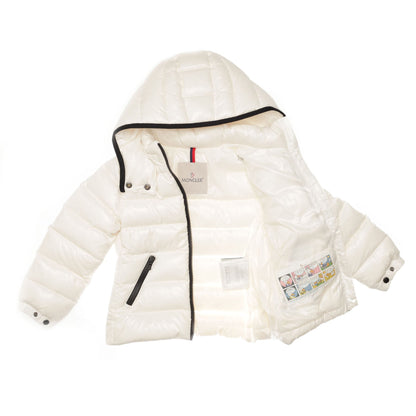 Girls Ivory Hooded 'Bady' Padded Down Jacket