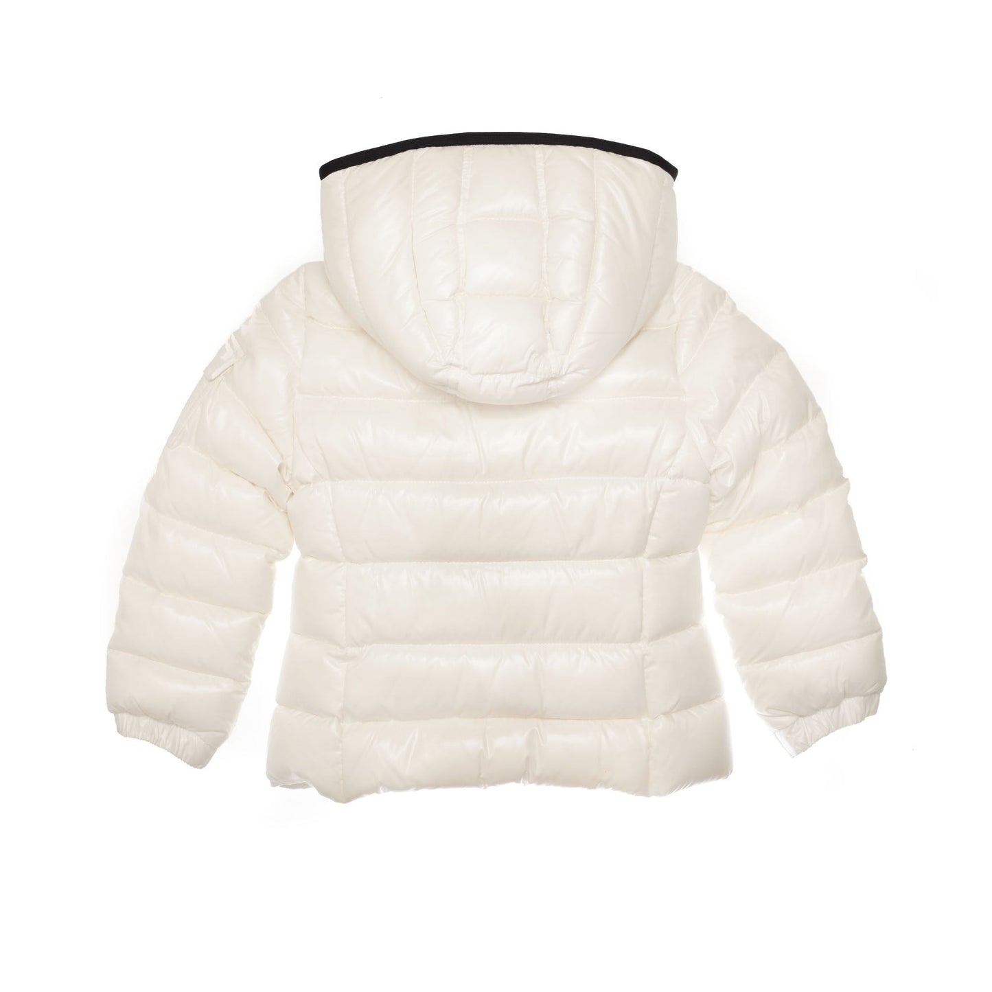 Girls Ivory Hooded 'Bady' Padded Down Jacket