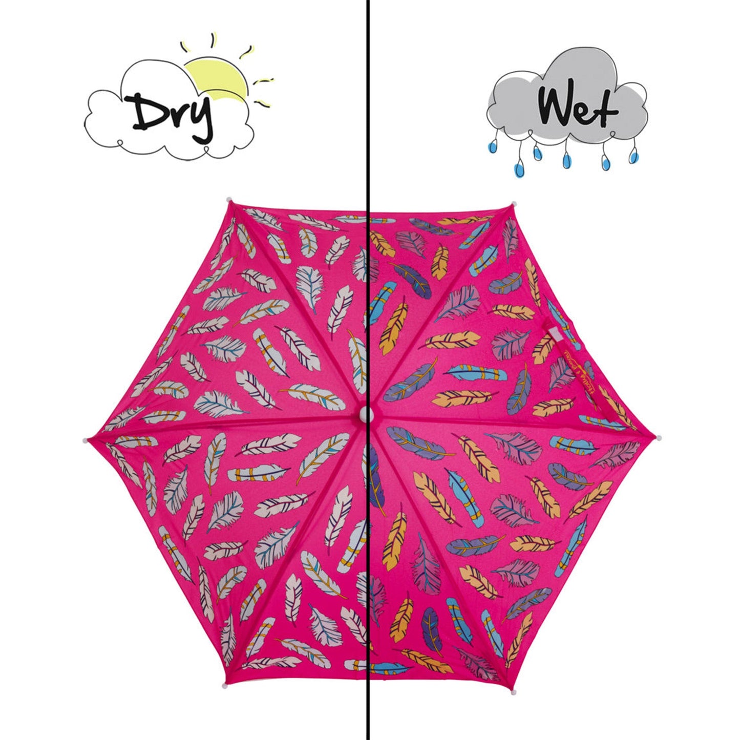 Pink Feather Umbrella