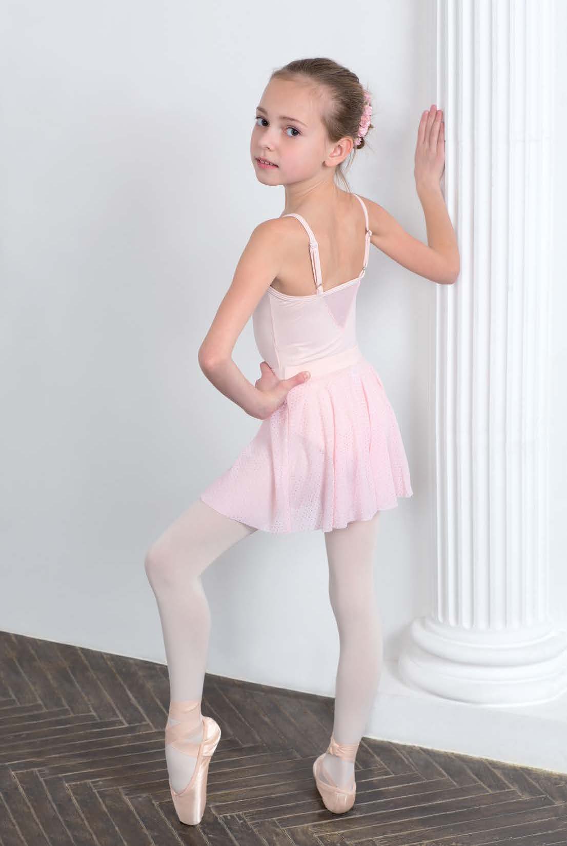 女童粉色芭蕾舞连体衣