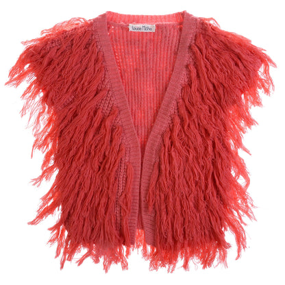 Girls Pink Tassel Trims 'Flamingo' Gilt