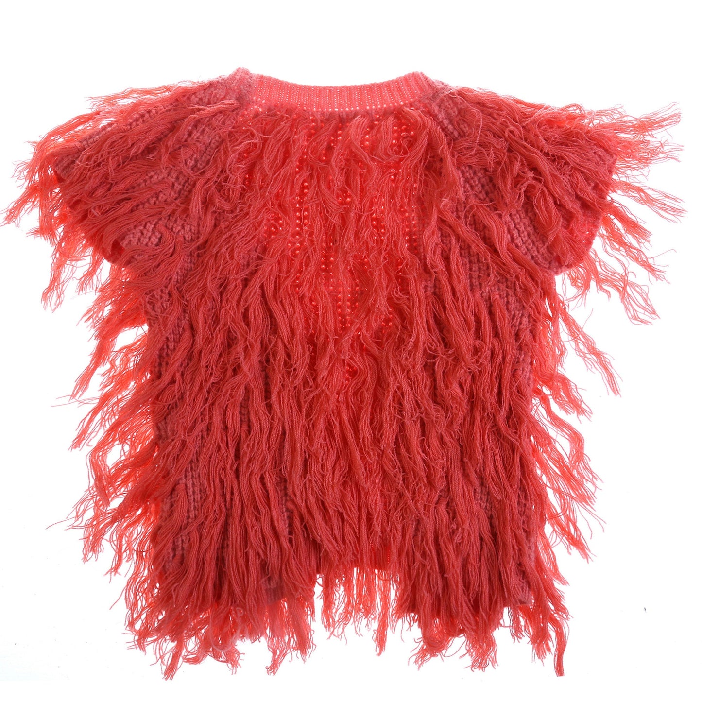 Girls Pink Tassel Trims 'Flamingo' Gilt