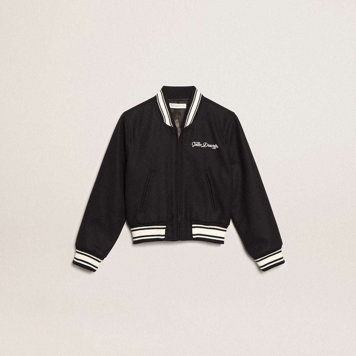 女童藏青色羊毛棉服