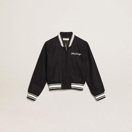 女童藏青色羊毛棉服